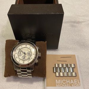 Authentic Michael Kors silver men’s watch